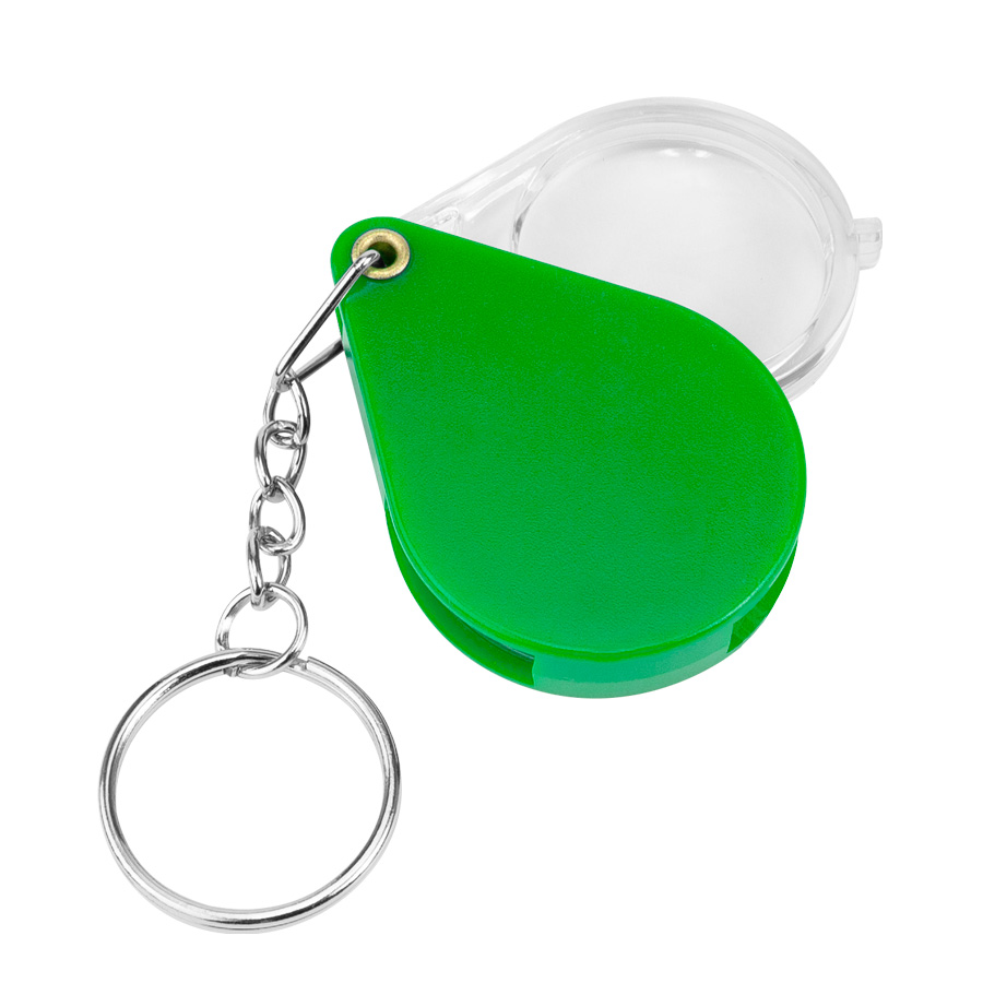 Llavero plástico con Lupa