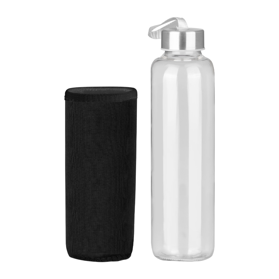 Botella de Vidrio Borosilicato con Funda de Neopreno 580cc