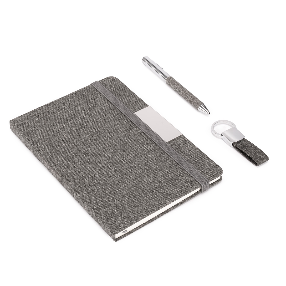 Set PARATY: Libreta de Notas, Bolígrafo y Llavero